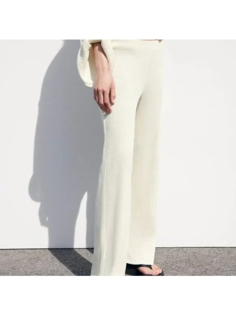 Zara Ivory Ribbed Knit Set - Picture 11 of 16